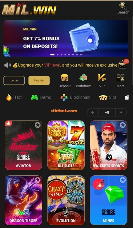 Mil win game login